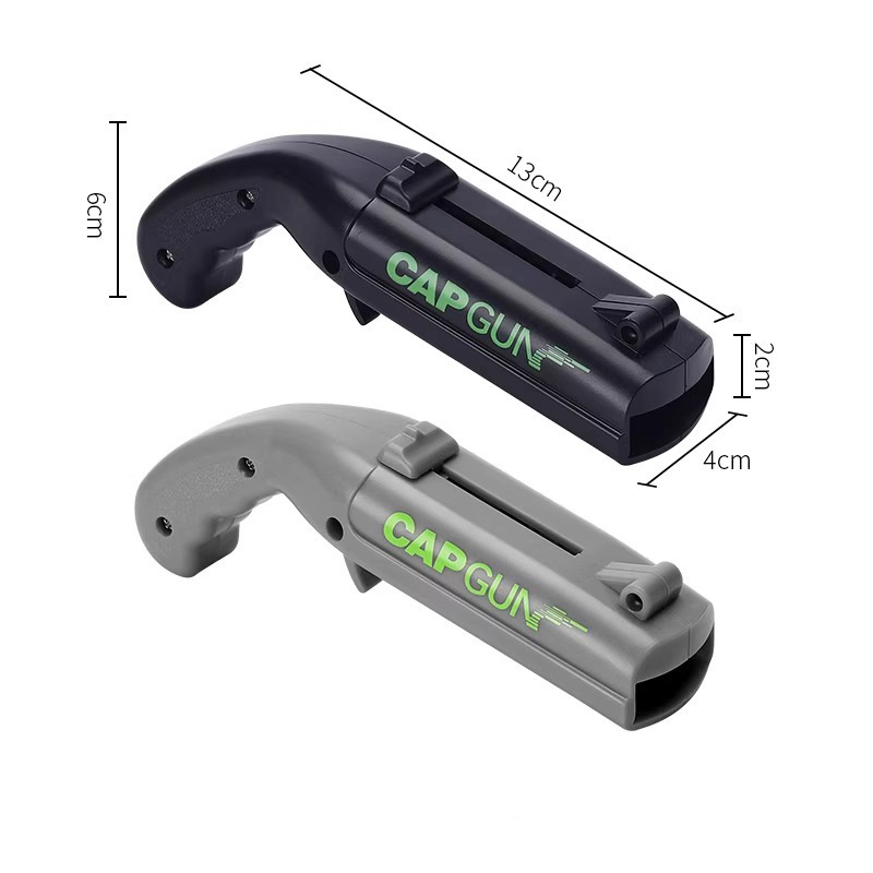 2-Pack Black and grey Fun Bottle Opener with Cap Ejection Mechanism – Compact