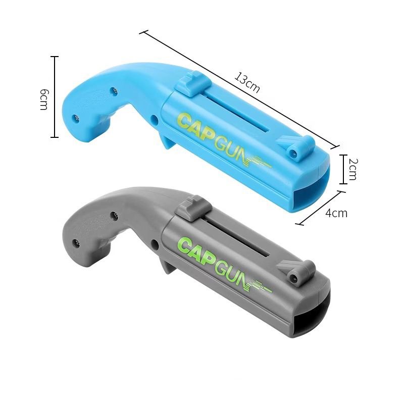 2-Pack grey and blue Fun Bottle Opener with Cap Ejection Mechanism – Compact