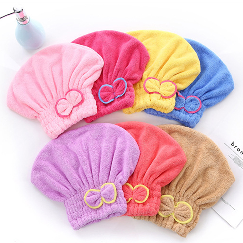 3-Pack Pink Thickened Coral Fleece Hair Drying Towel Cap – Double-Layered view 3