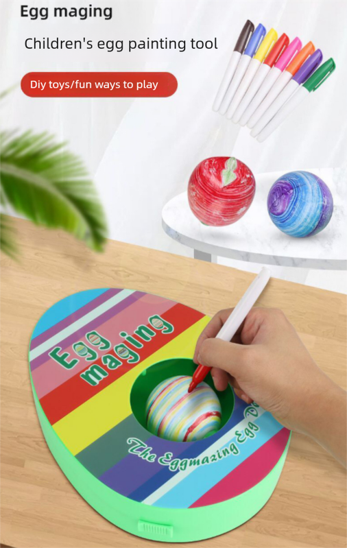 Easter Egg Decorating Kit Electric DIY Dinosaur Century Painting Machine with view 2