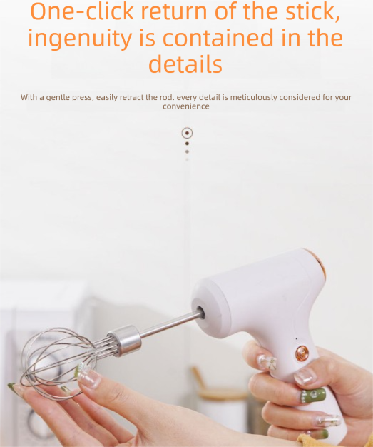 Compact Electric Dual-Head Handheld Egg Whisk Multi-Function Automatic Cream view 5
