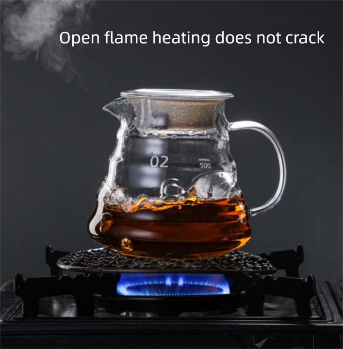 600ml Borosilicate Glass Coffee Server - Heat Resistant "Cloud" Pour Over view 3