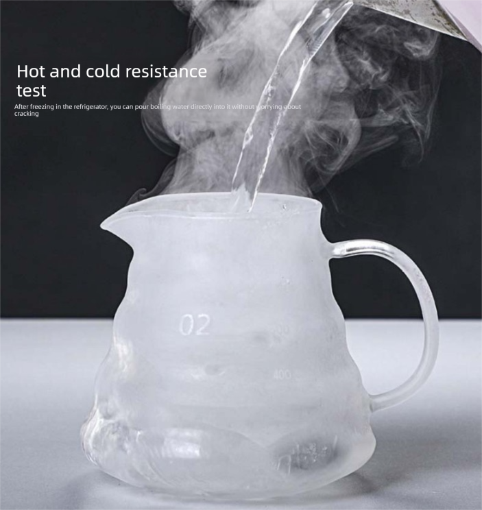 800ml Extra Large Glass Coffee Server - Heat Resistant "Cloud" Pour Over view 9
