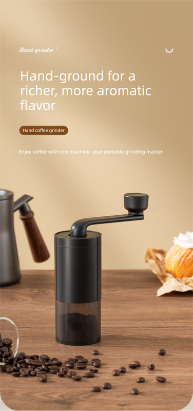 MDJ-22 Manual Hand-Crank Coffee Grinder Precision Burr Mill with Adjustable view 2