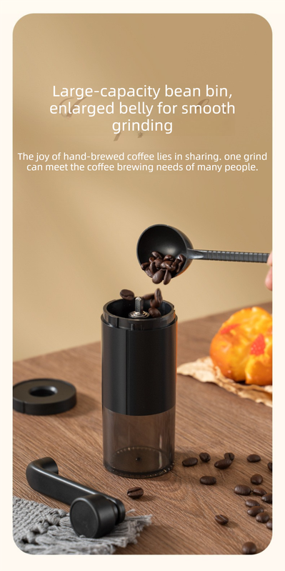 MDJ-22 Manual Hand-Crank Coffee Grinder Precision Burr Mill with Adjustable view 6