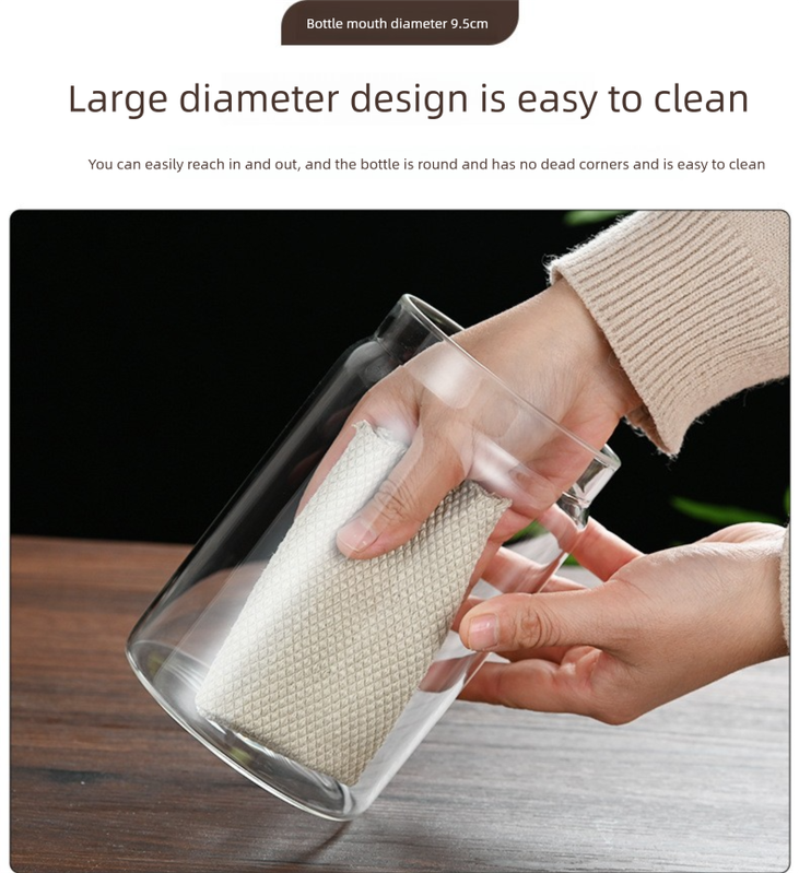 1800ml Extra Large Vacuum Sealed Glass Canister - One-Press Airtight Food view 11