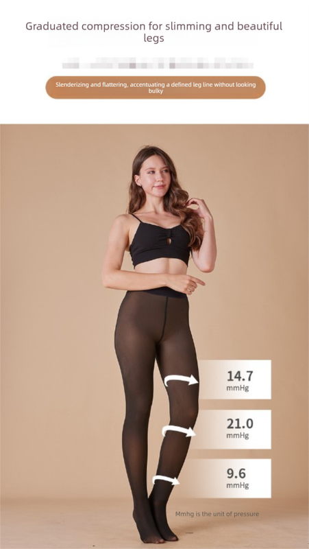 2 PCS Women's Fake Translucent Tights Sheer Illusion Footed Pantyhose High view 3