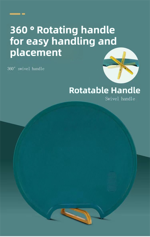 35X35CM Thickened Circular Standable Cutting Board - Food-Grade Double-Sided view 5