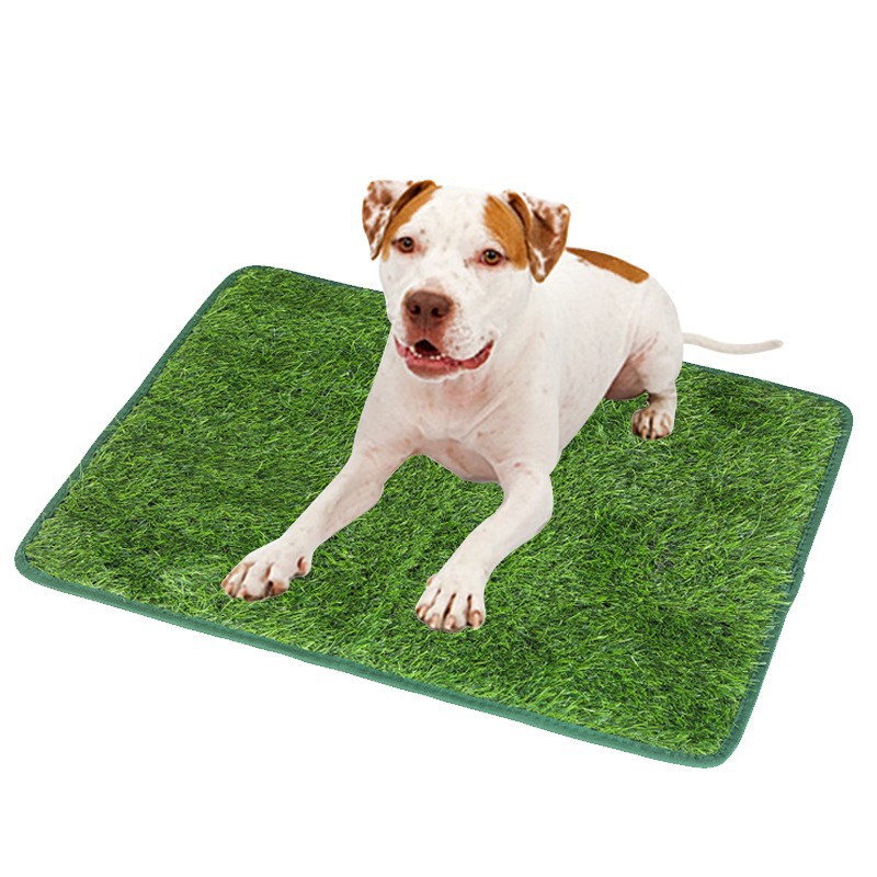 L Size Realistic Artificial Grass Dog Potty Pad - Indoor/Outdoor Pet Training Turf