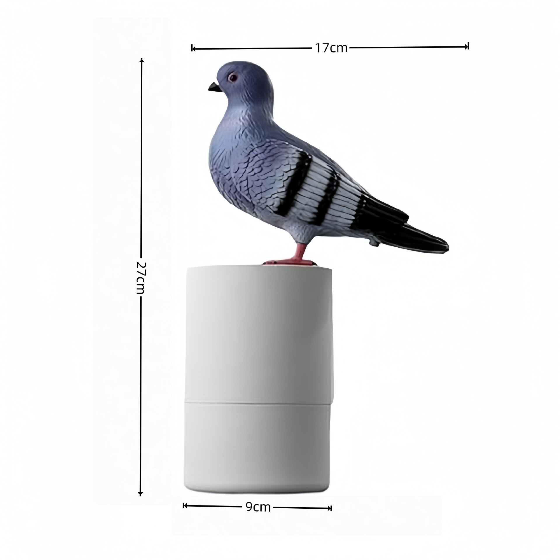 Adorable White Pigeon Smart Motion Sensor Foam Pump - Touchless Hand Washer view 2