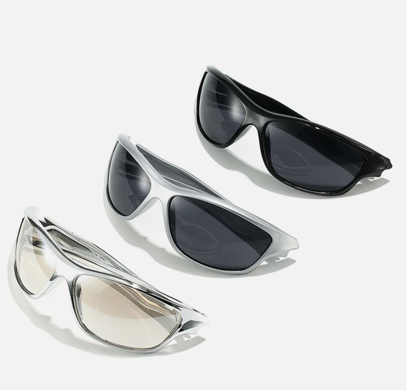 3-Pack Retro Oval Sports Sunglasses - Lightweight UV400 Protection Trendy Sun