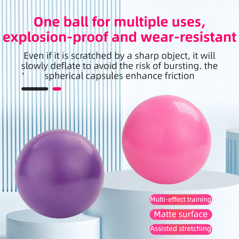 Grey Professional Pilates Ring & Yoga Ball Set - Multipurpose Home Fitness view 4