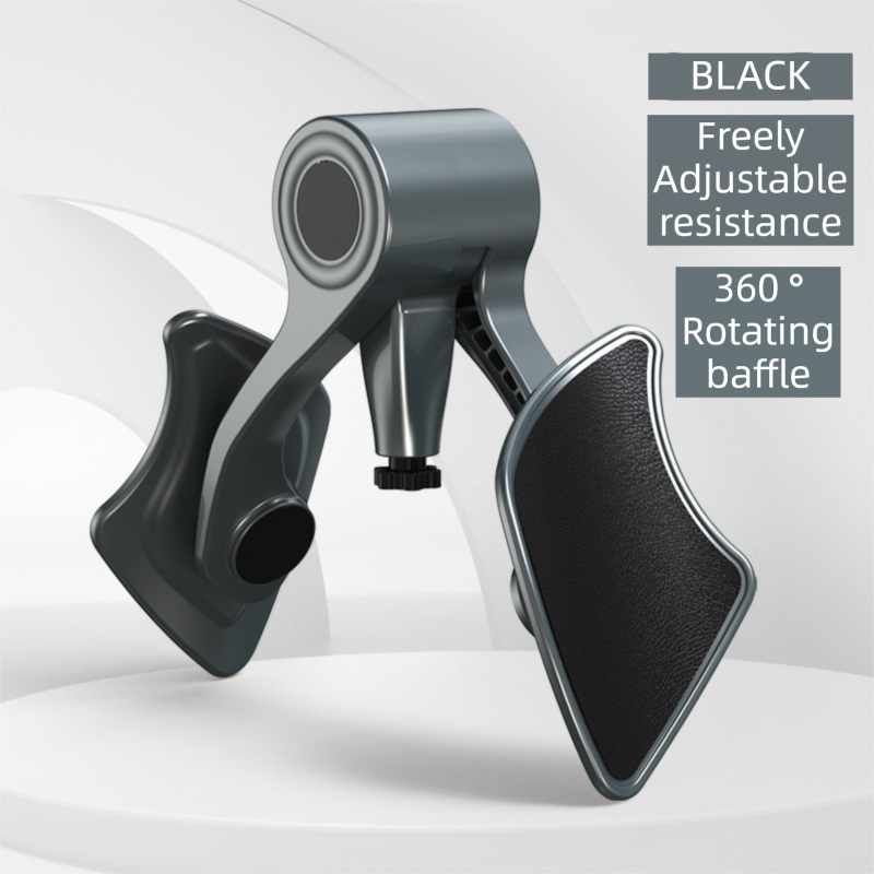 2-in-1 Black Kegel Trainer for Glute Lifting & Leg Toning - Adjustable