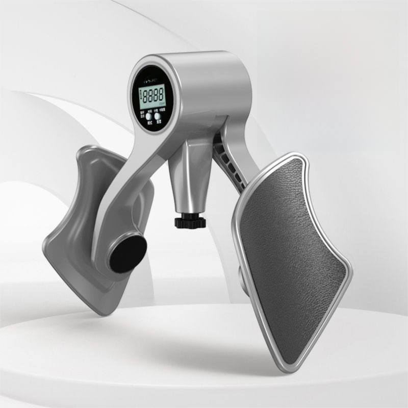 2-in-1 Sliver Smart LCD Counting Kegel Trainer for Glute Lifting & Leg Toning