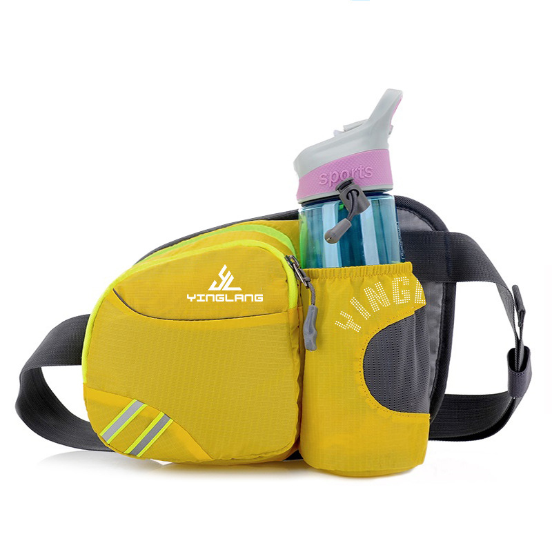 Yellow Lightweight Running Waist Pack with Stable Bottle Holder