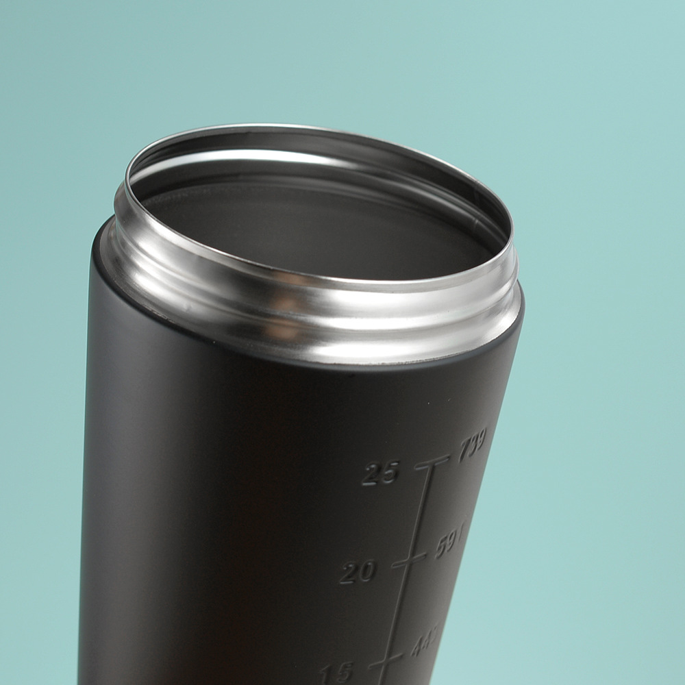 Sliver 500ML Premium Stainless Steel Protein Shaker Bottle - BPA-Free Metal view 2
