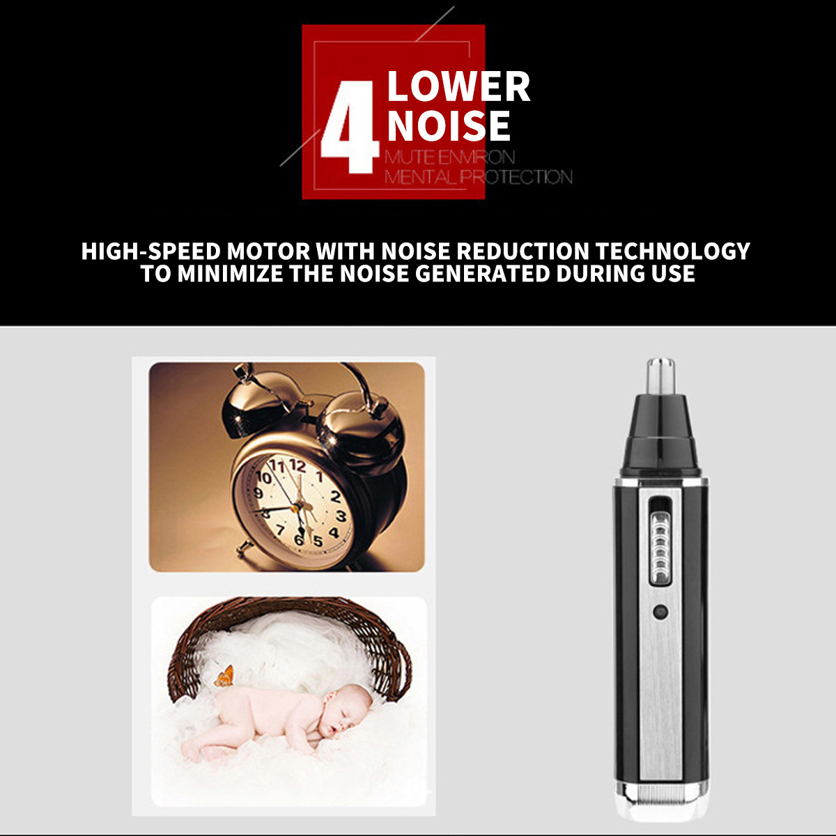 4-in-1 Portable Electric Grooming Kit for Men with Nose view 6