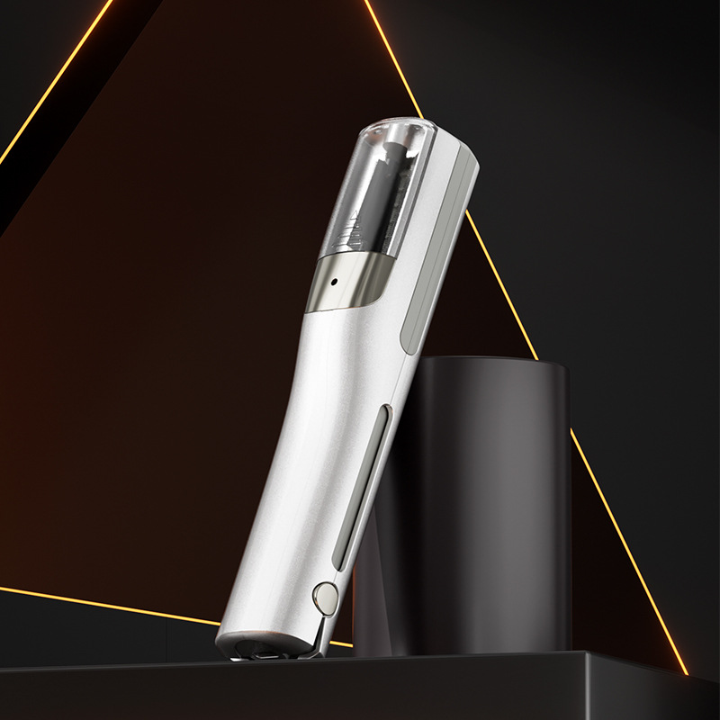 White Cordless Automatic Split End Hair Trimmer - High-Speed Double-Sided Blade