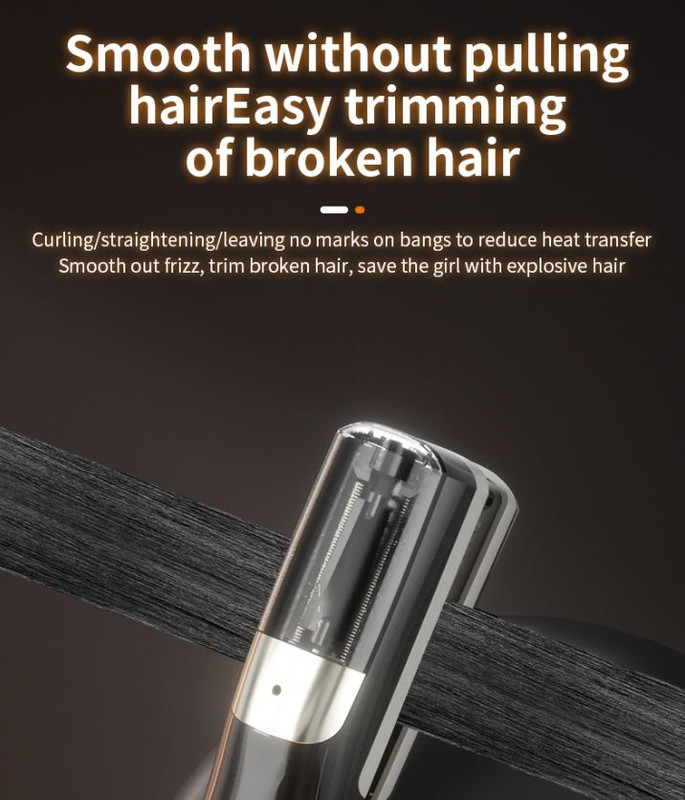 Pink Cordless Automatic Split End Hair Trimmer - High-Speed Double-Sided Blade view 5