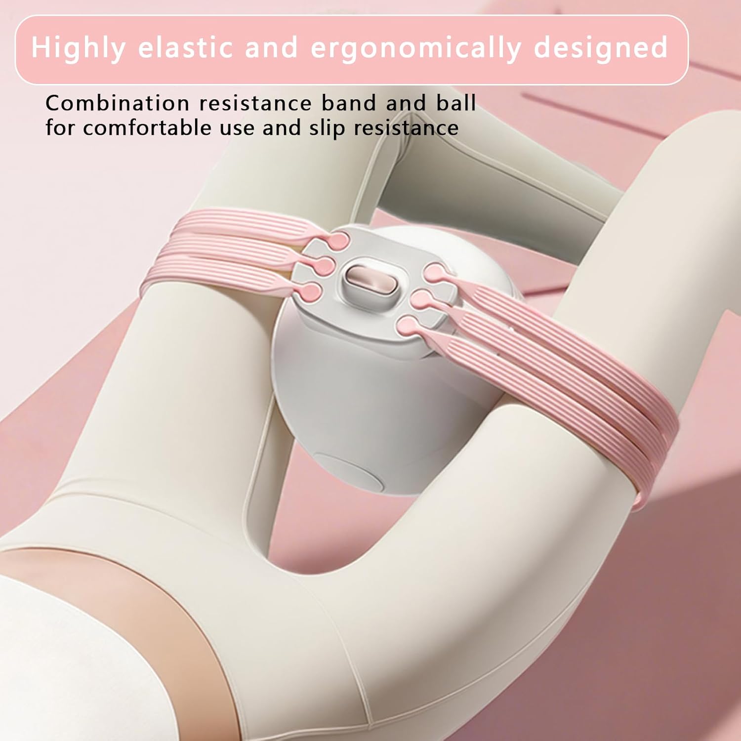 Pink 3-Level Resistance Pelvic Floor & Inner Thigh Trainer - Multi-Function view 2