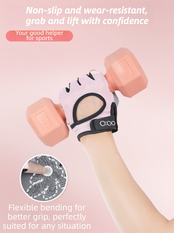 Black Heavy-Duty Unisex Gym Training Gloves with Integrated Wrist Support view 4