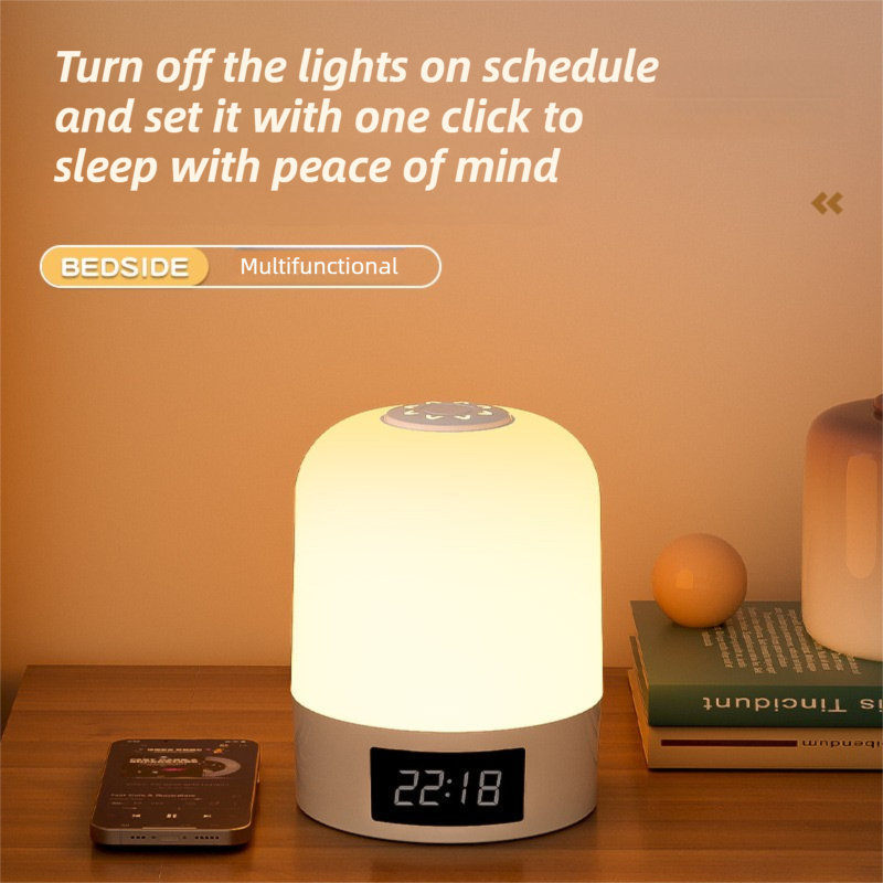 Smart Digital Clock Night Light - Remote Dimmable Bedside Lamp & Sleep Aid for view 6
