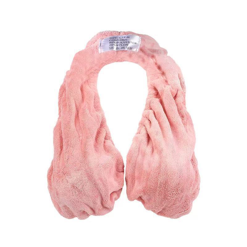 Pink Breathable Wool Towel Bra with Supportive Anti-Chafe Deisgn