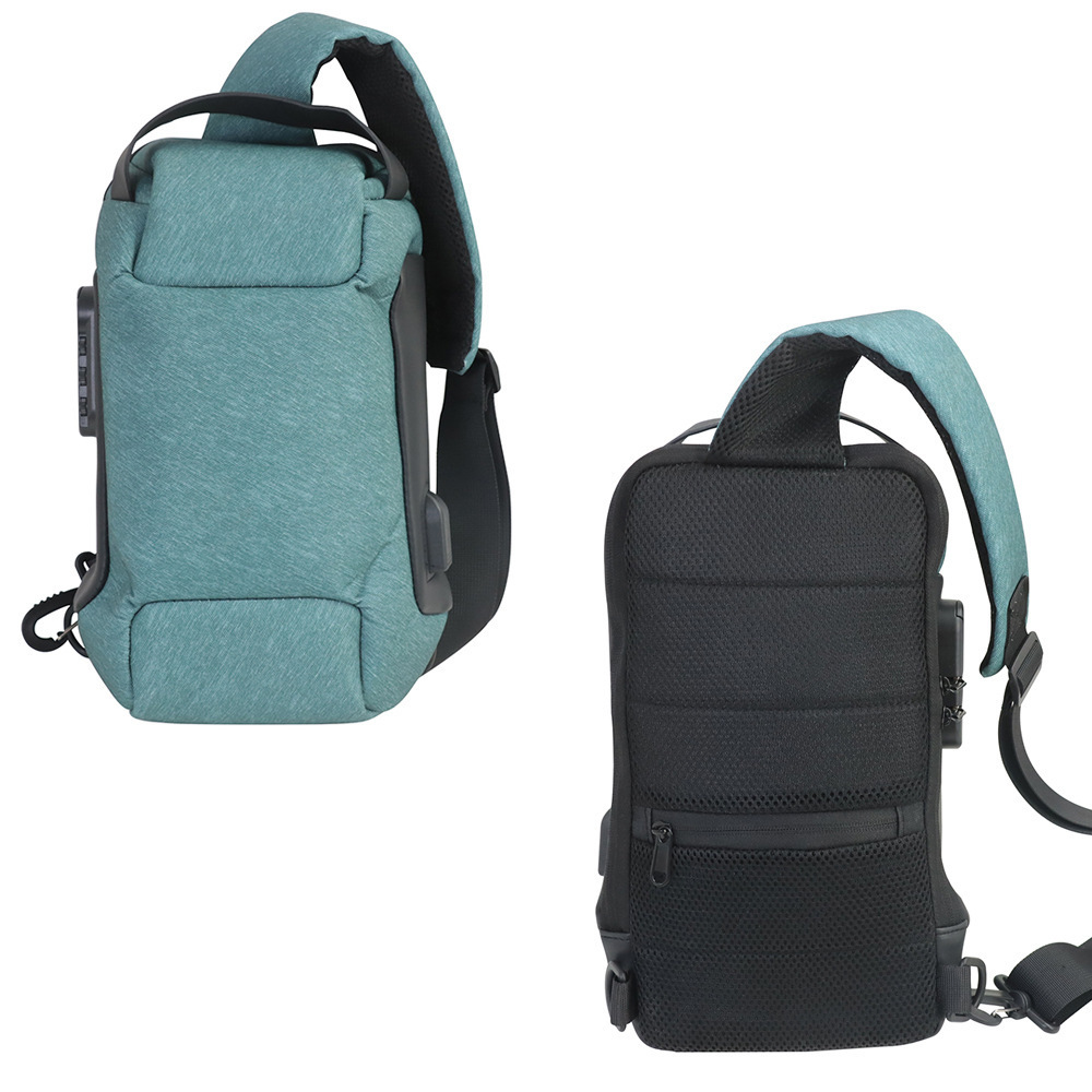 Green Lightweight Anti-Theft Tactical Chest Bag - Waterproof Security Sling
