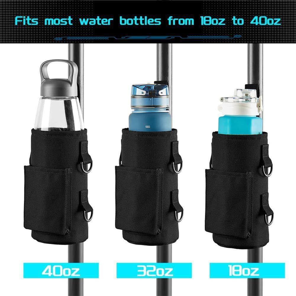 Green Magnetic Gym Water Bottle Pouch & Towel Clip with 6 High-Strength view 4