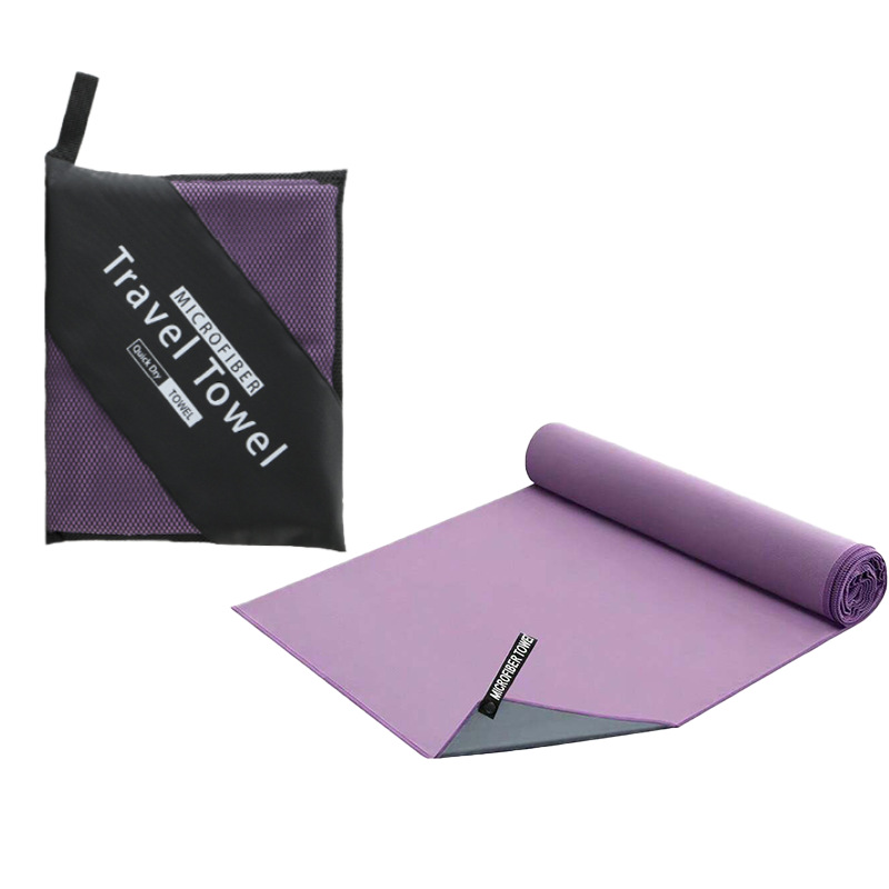 40×80CM and 76×152CM Ultra-Fine Microfiber Double-Sided Fleece Towel Set
