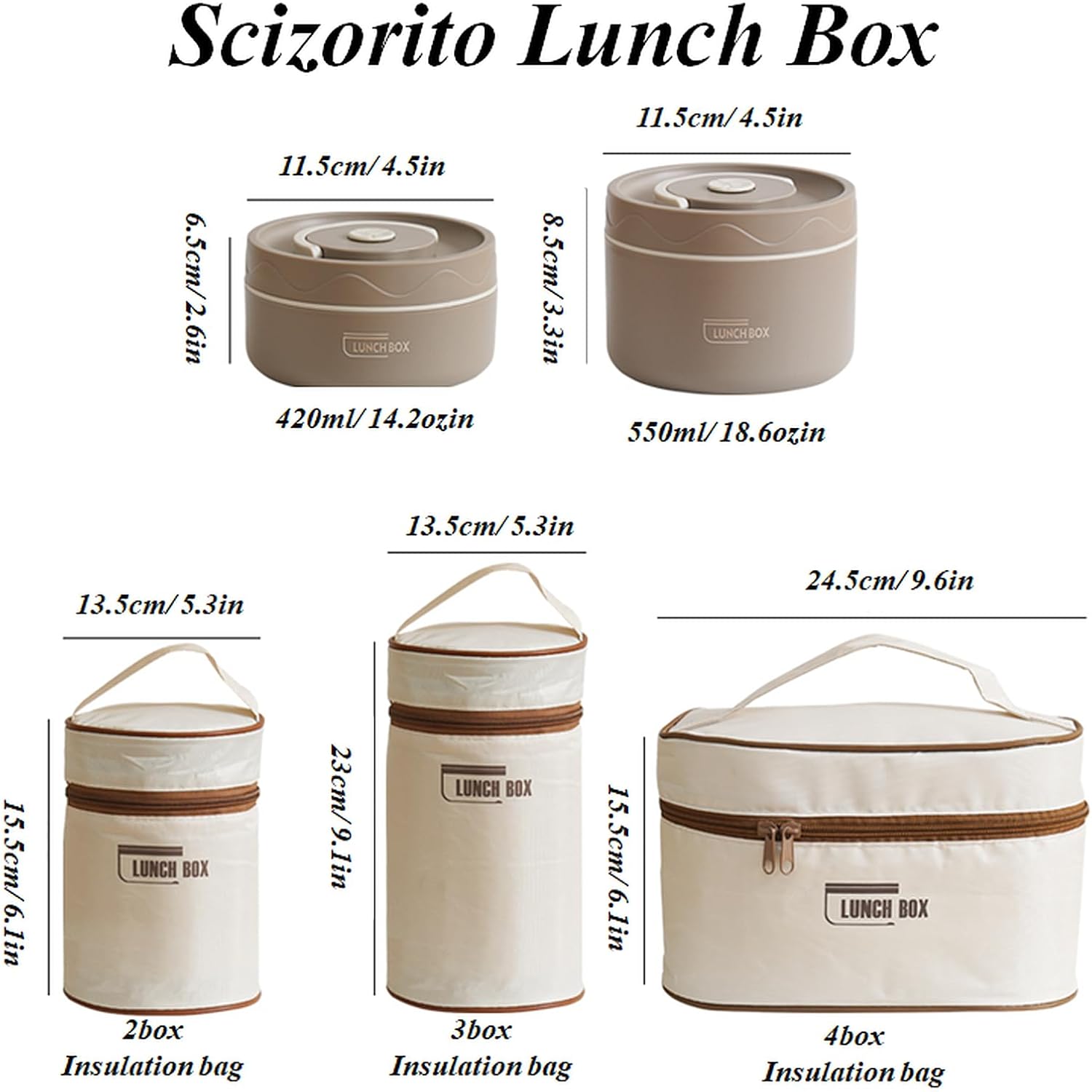 2-Pack Blue 304 Stainless Steel Microwave-Safe Lunch Box Set - Stackable view 5
