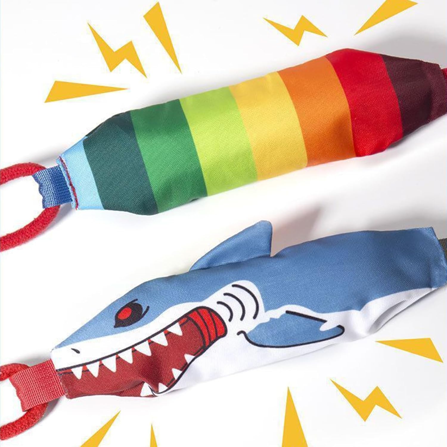 Corn-shaped Tug-of-War Dog Toy with Suction Cup & Chew Rope Knot - Interactive view 3