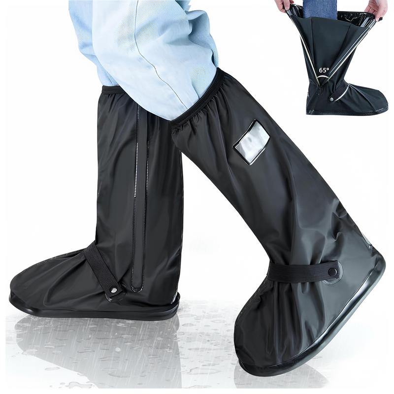 A Pair 40CM High-Tube Double-Layer Waterproof Rain Boot Covers - Durable