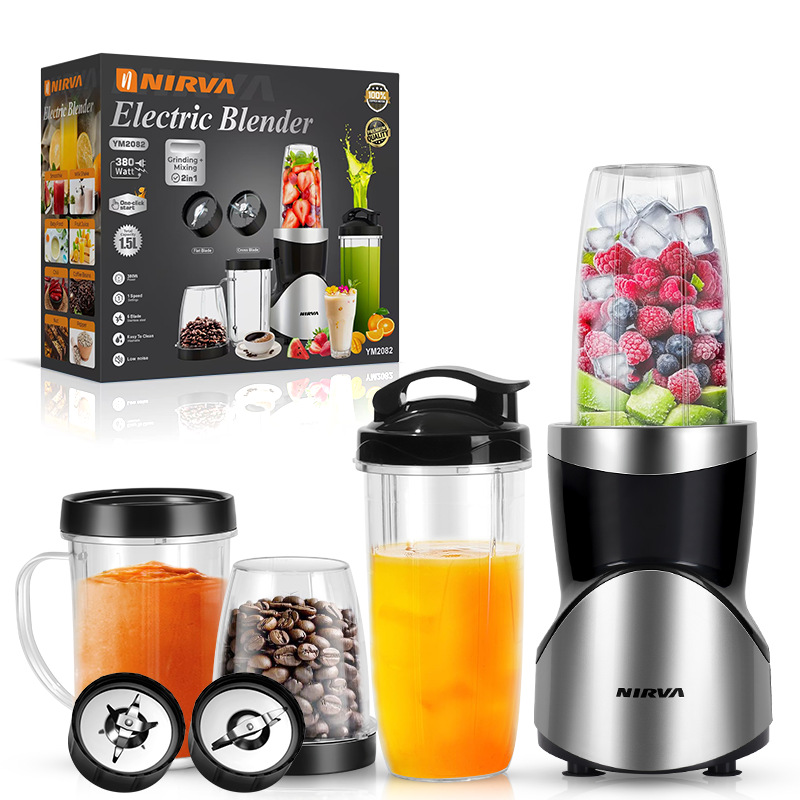 Professional Multifunctional Juicer with 4 Cups & 2 Blade Heads - 1.5L Large view 5