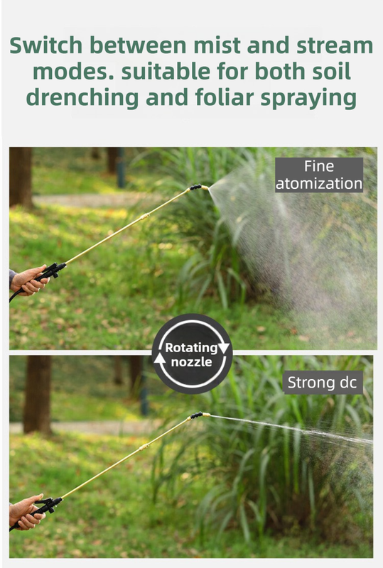 3L Professional Shoulder-Strap Pressure Sprayer with Fiberglass Wand view 2