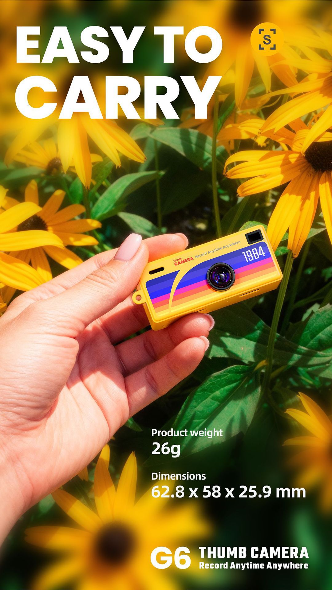 G6 White Ultra-Mini Thumb Camera with 32GB Card view 5