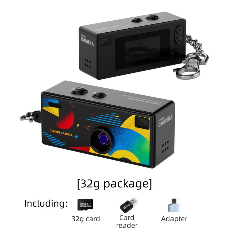 G6 Black Ultra-Mini Thumb Camera with 32GB Card