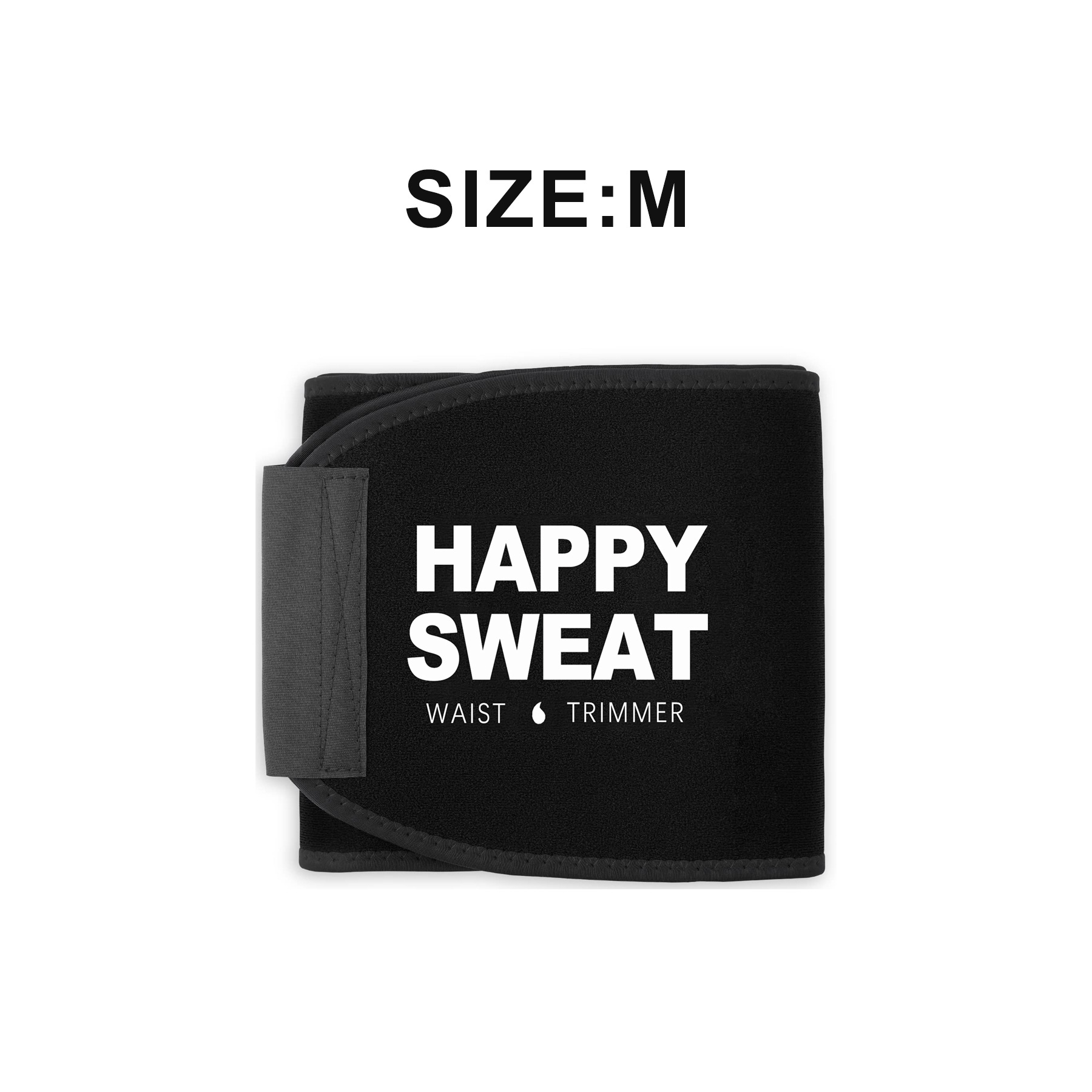 Black Premium Seamless Waist Trimmer and Body Shaper (M Size) - Postpartum
