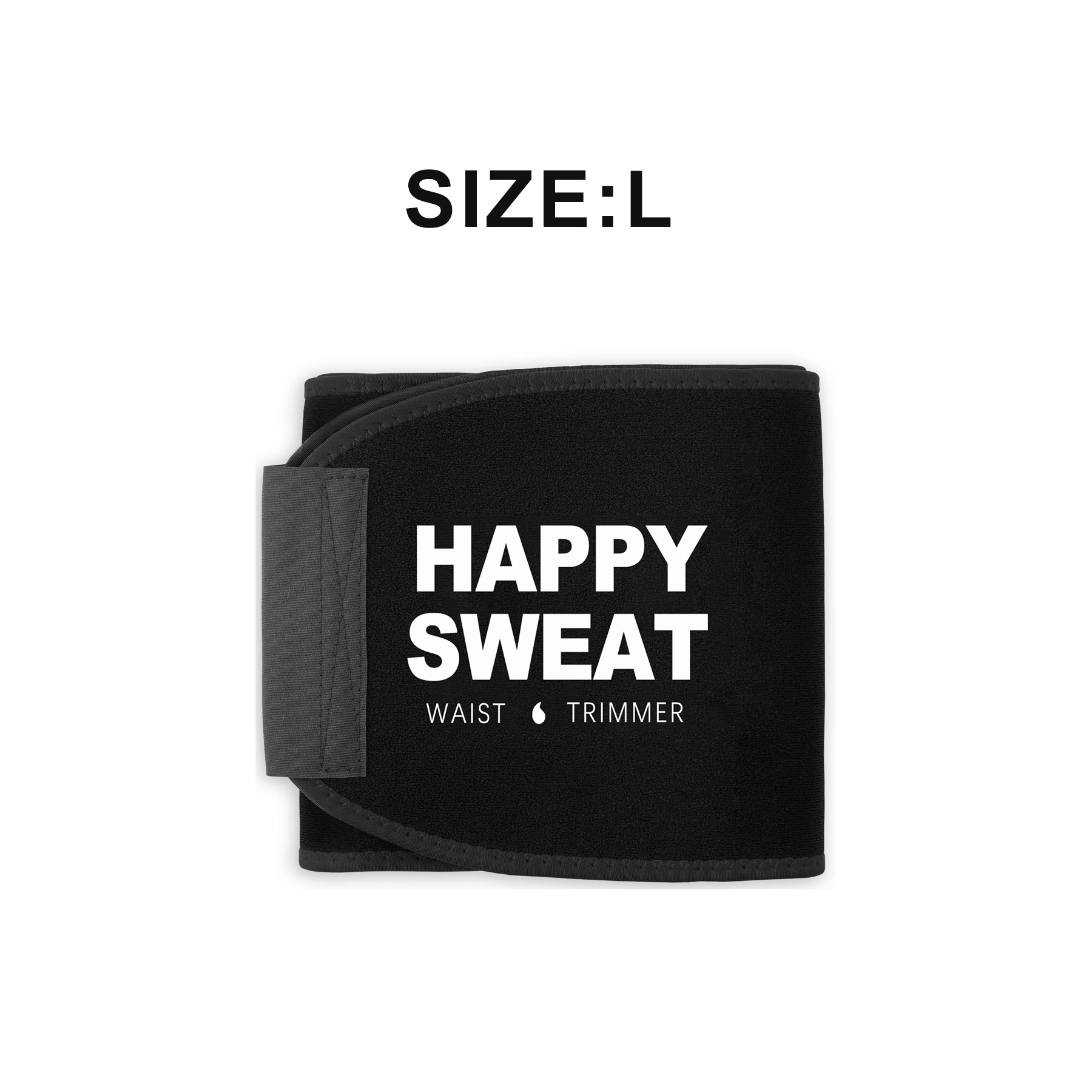Black Premium Seamless Waist Trimmer and Body Shaper (L Size) - Postpartum