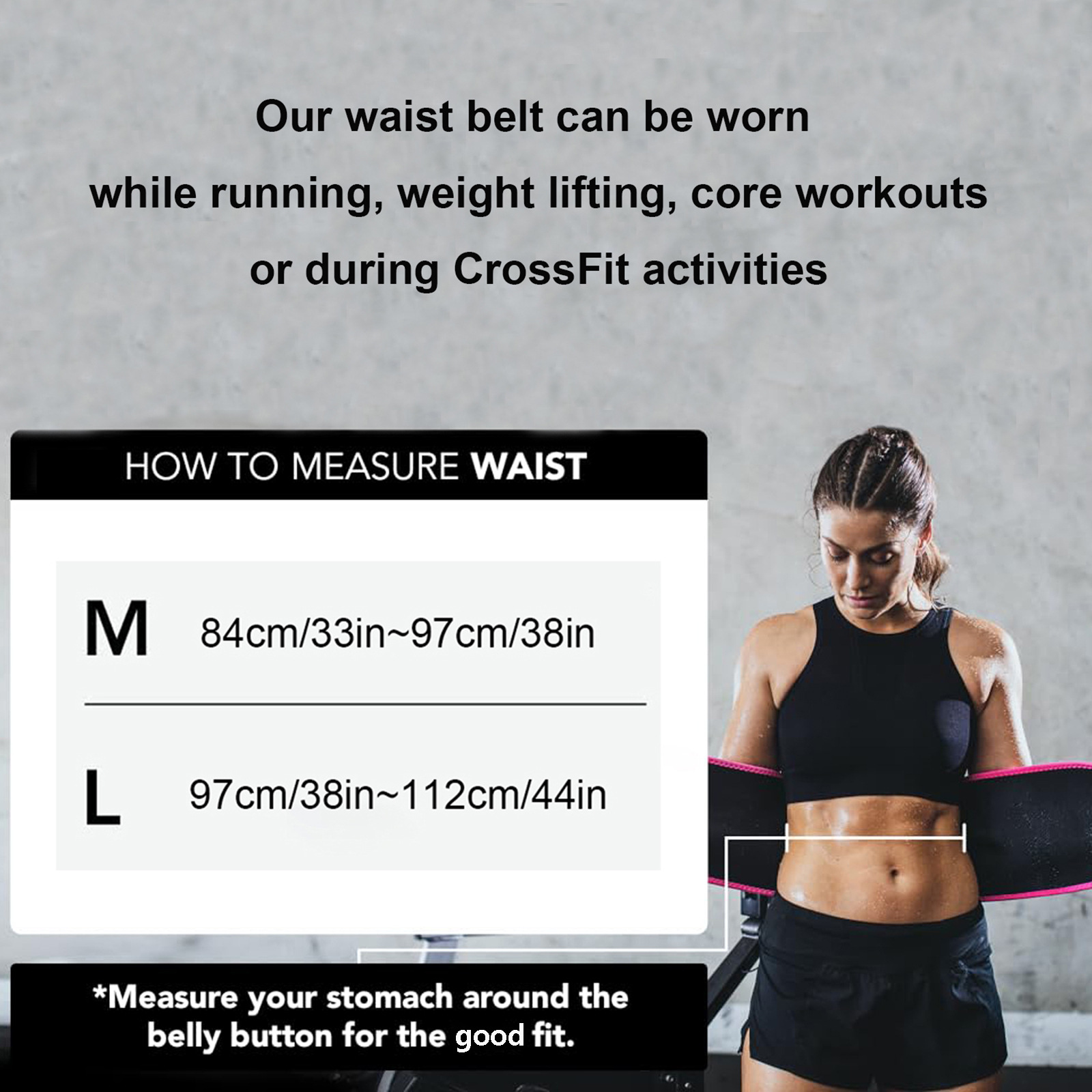 Pink Premium Seamless Waist Trimmer and Body Shaper (M Size) - Postpartum view 5