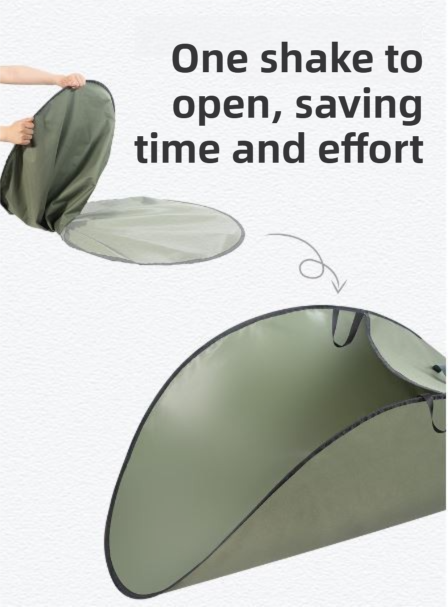 Dark Green 380L Ultra-Large Collapsible Leaf Collection Bag - Lightweight & view 4