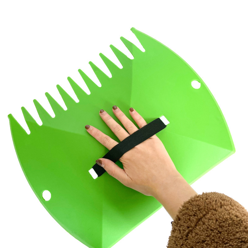 2-Pack Ergonomic Garden Leaf Scoop & Hand Rake for Effortless Yard Cleanup view 2