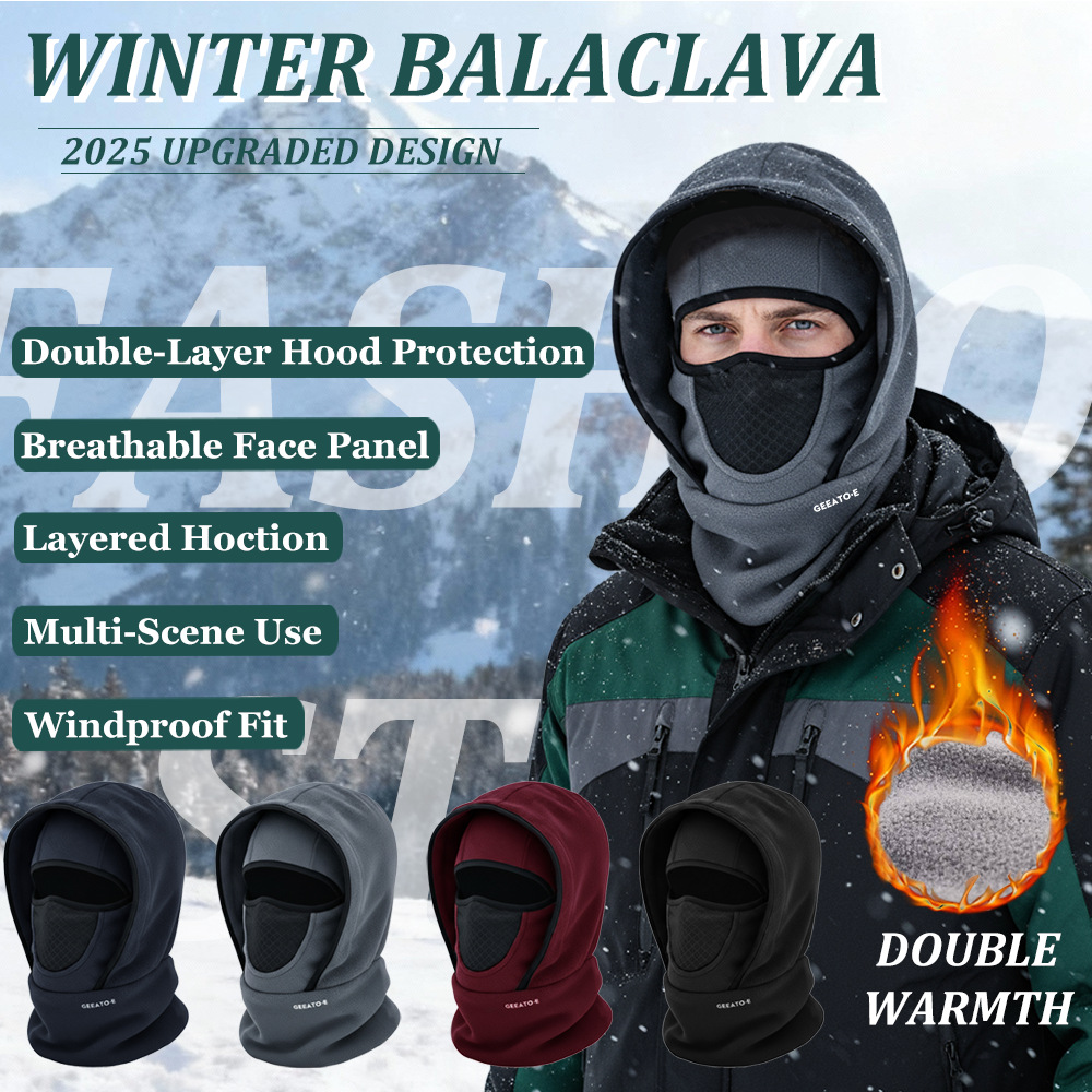 Windproof Thermal Rider Protection Set - 2 Pack Faux Rabbit Fur Knee Braces & view 3
