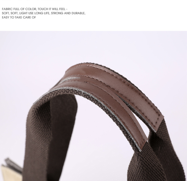 Red Vintage Patchwork Canvas Tote Bag Large Capacity Multi-Pocket Women's view 3