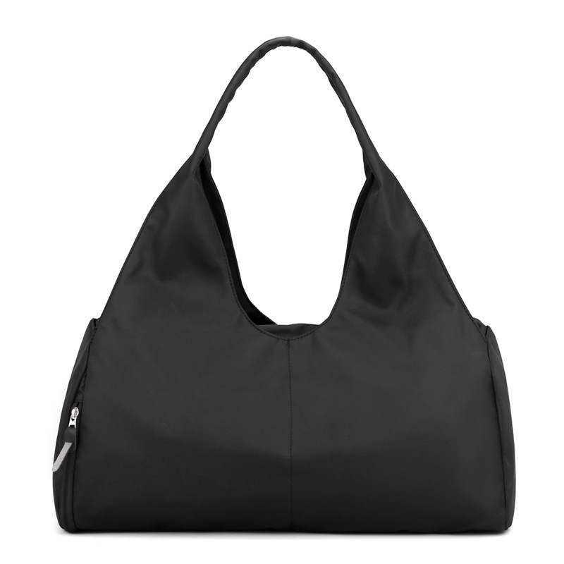 Black Large Capacity Travel Duffel Bag - Lightweight Sports Gym Bag with Dry