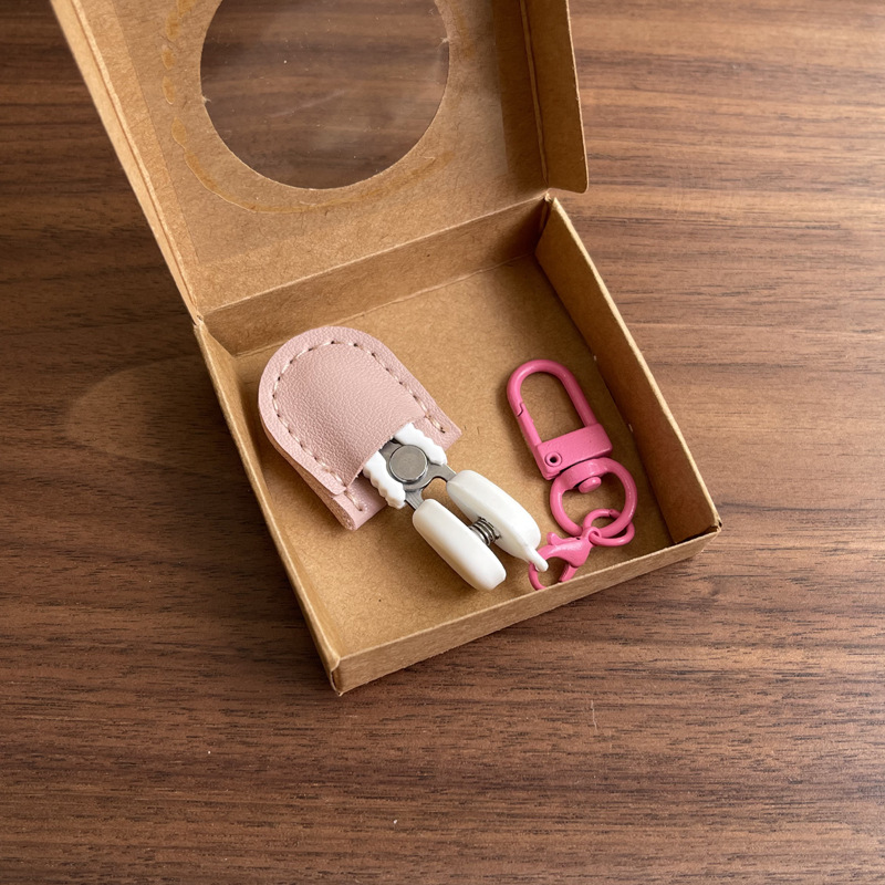 Pink Ultra-Portable Mini Precision Scissors Set - Compact 7cm Craft Snips with