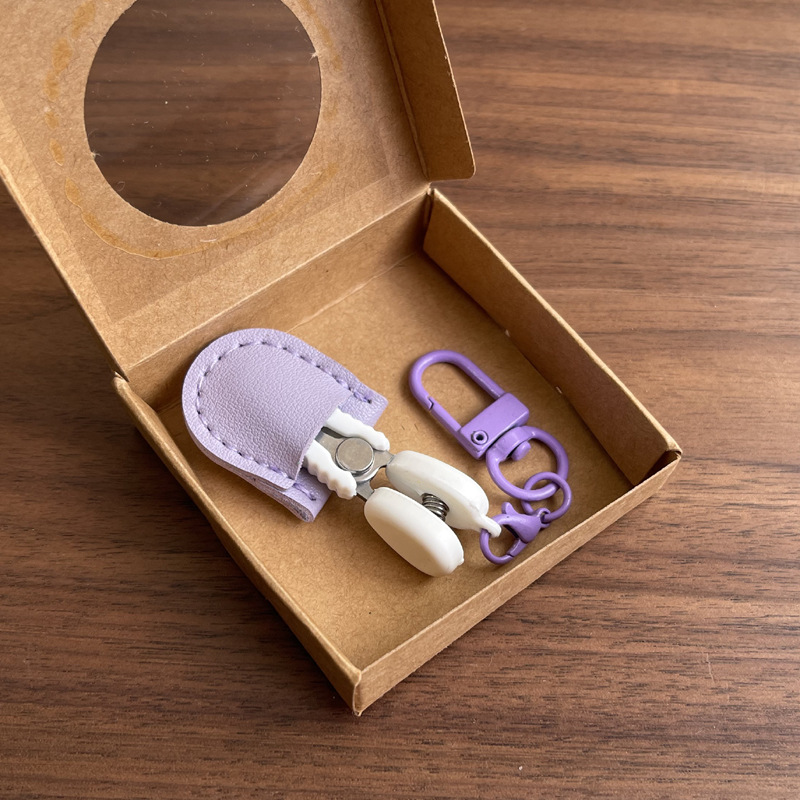 Purple Ultra-Portable Mini Precision Scissors Set - Compact 7cm Craft Snips