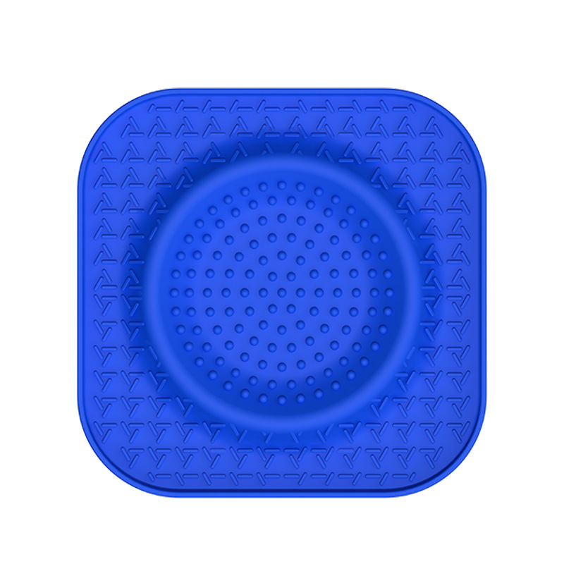 S Blue 2-Pack Premium Silicone Pet Lick Mat - Slow Feeder for Dogs and Cats