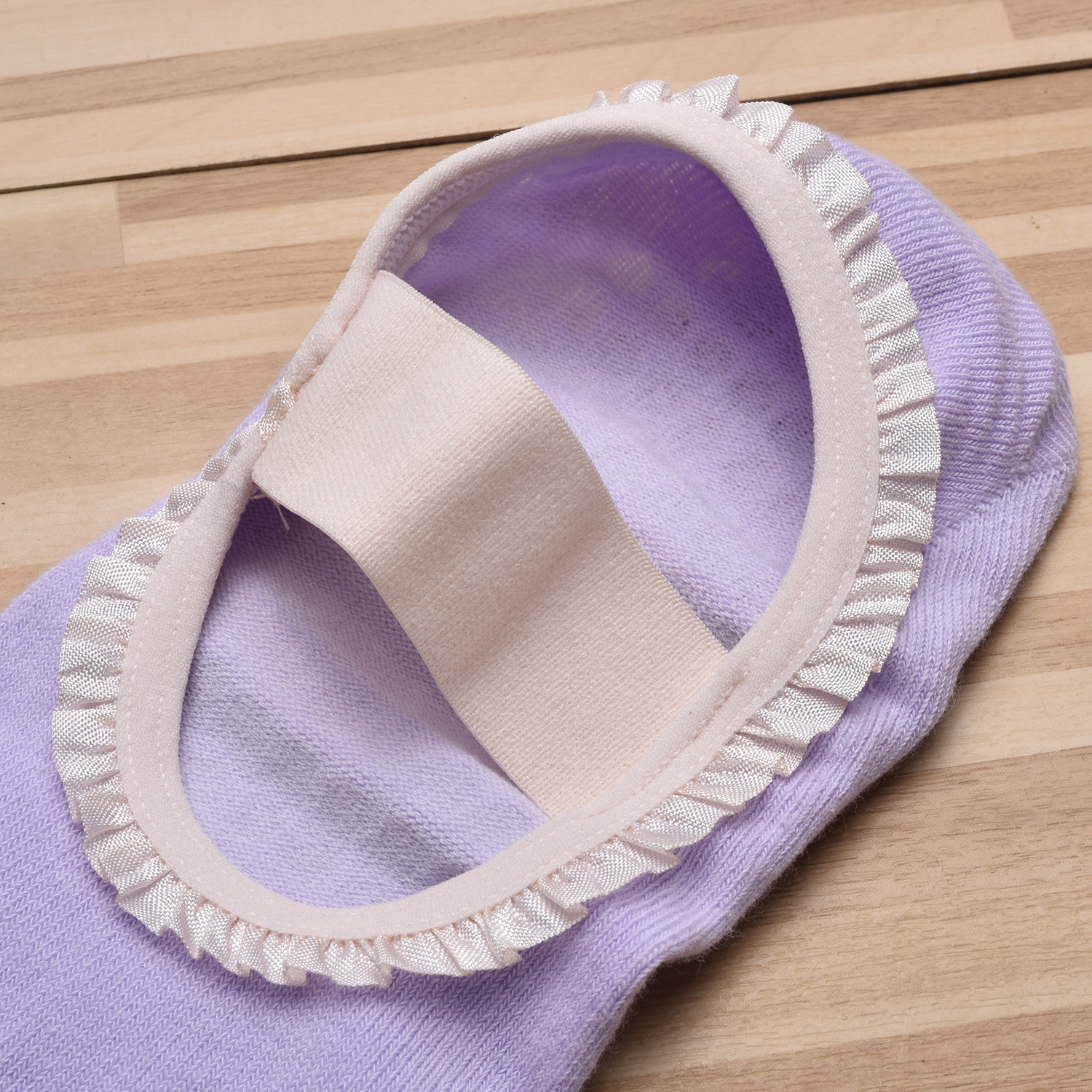 Grey 2pcs Women's 5-Finger Ballet Style Yoga Socks - Non-Slip Grip Pilates & view 2