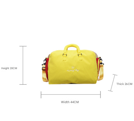 Pink Color-Block Travel Bag - Large Capacity Women's Handbag for Leisure view 2